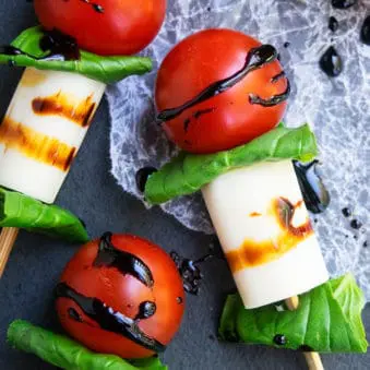 Easy Mini Caprese Skewers Recipe