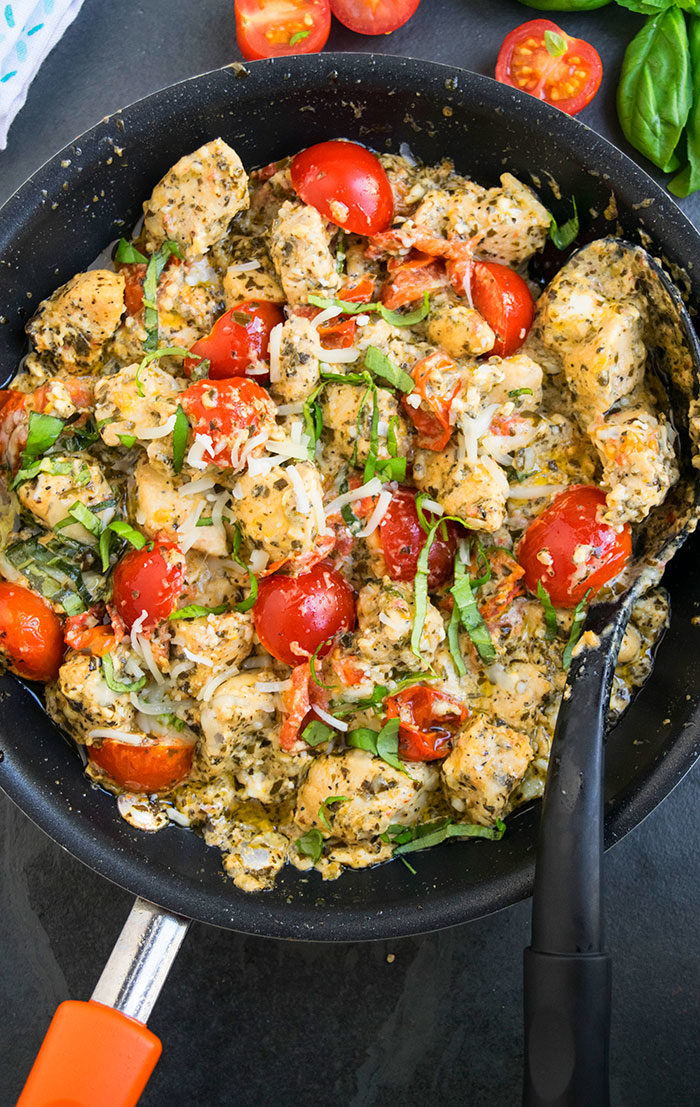 Pesto Chicken (One Pot) One Pot Recipes