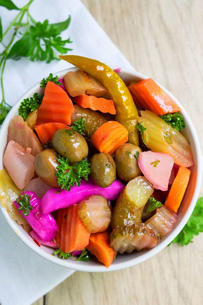 pickled vegetables