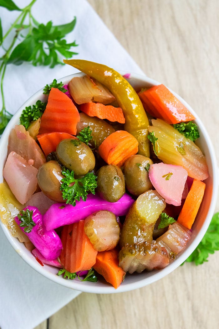 Pickled Vegetables Appetizer