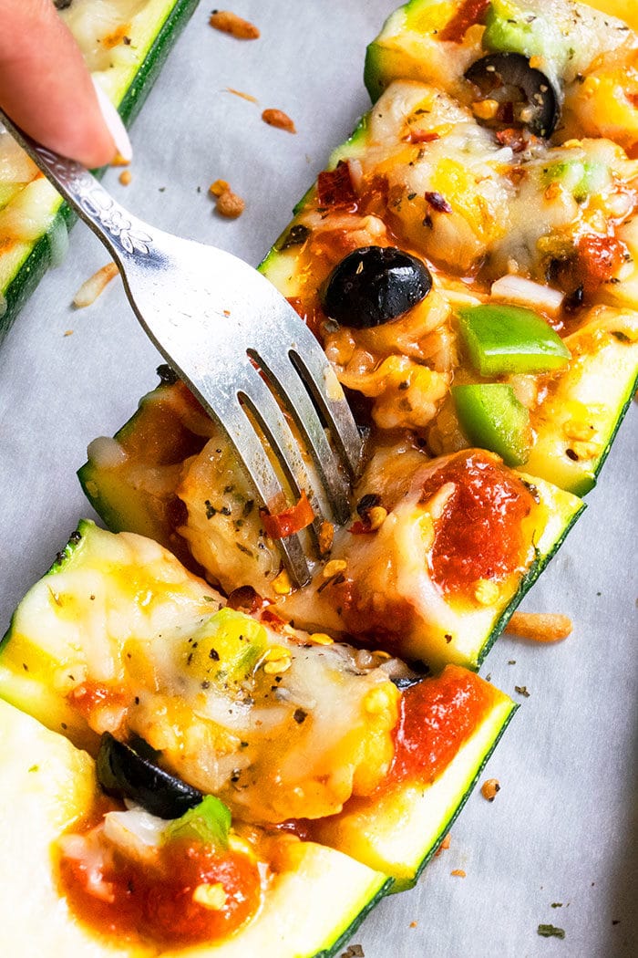 Zucchini Pizza Boats