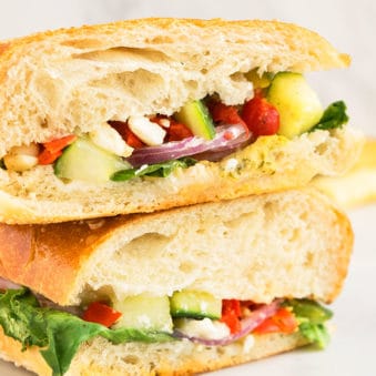 Mediterranean Veggie Sandwich Recipe