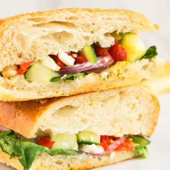 Mediterranean Veggie Sandwich Recipe