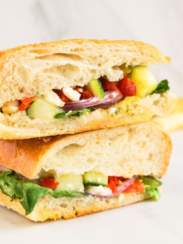 Mediterranean Veggie Sandwich Recipe