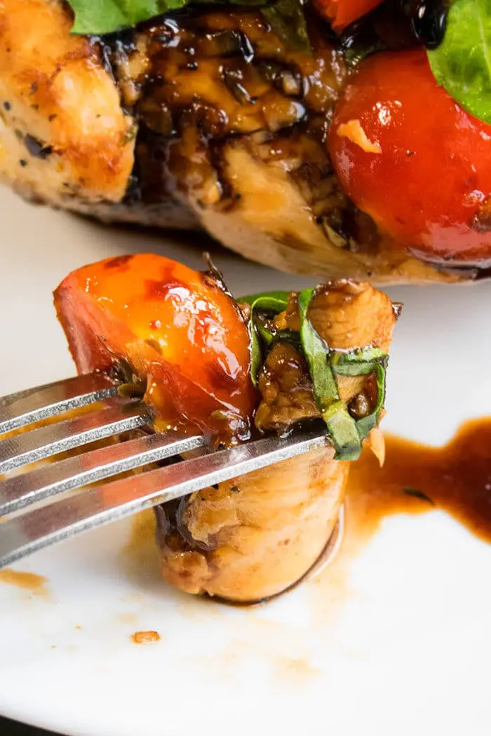 Bite of Balsamic Bruschetta Chicken