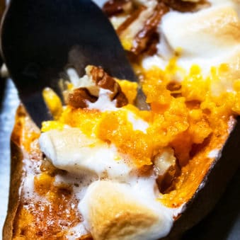 Twice Baked Sweet Potatoes Recipe