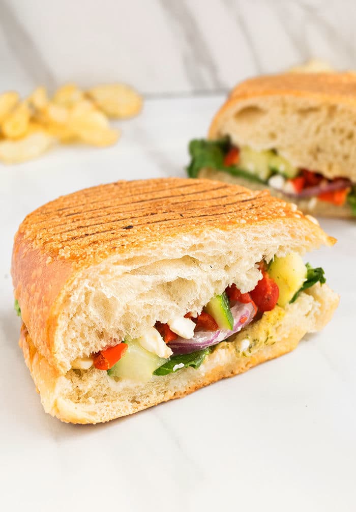 Mediterranean Veggie Sandwich (One Pan) | One Pot Recipes