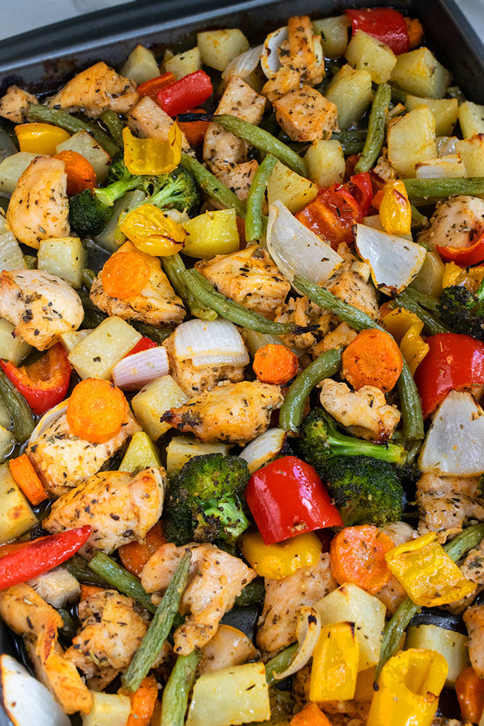 One Pan Chicken and Veggies