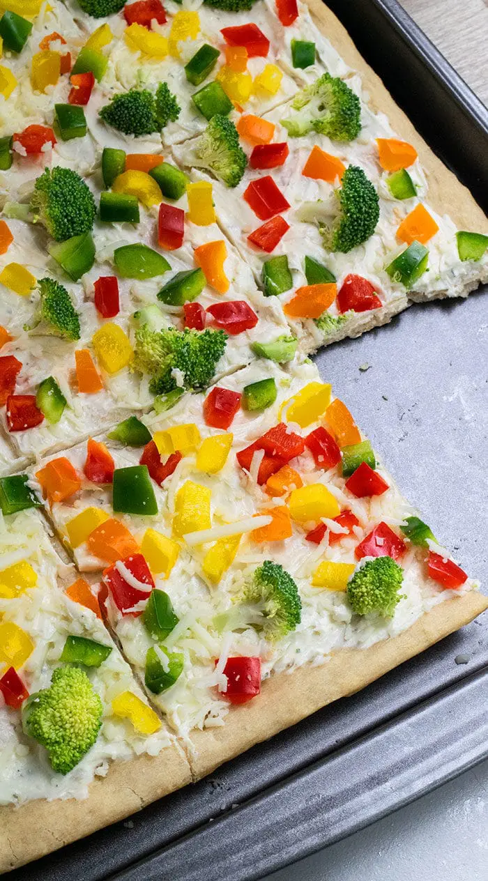 Crescent Roll Veggie Pizza Recipe