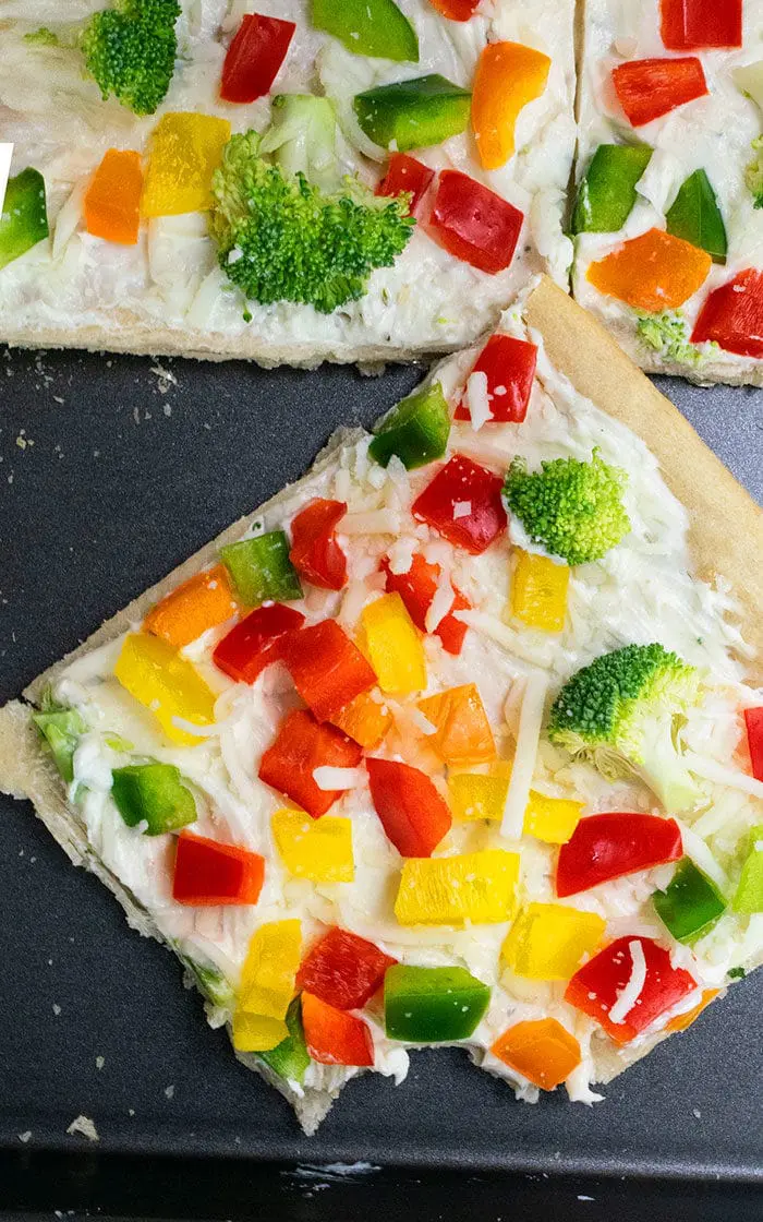 Easy Cold Vegetable Pizza 