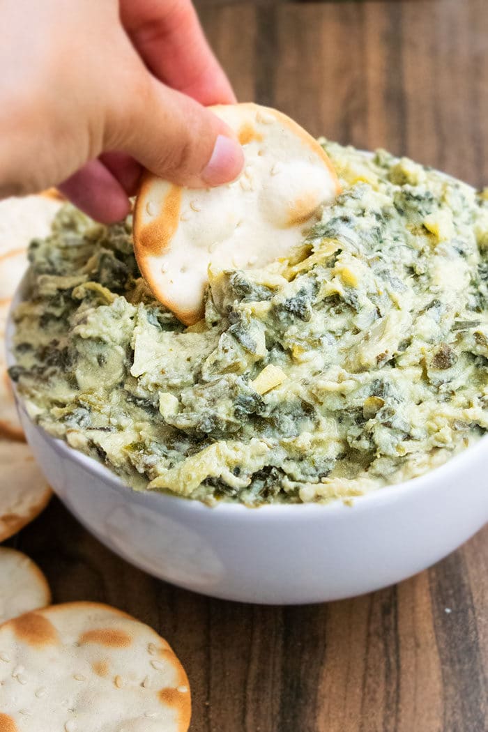 Spinach Artichoke Dip (One Bowl) | One Pot Recipes