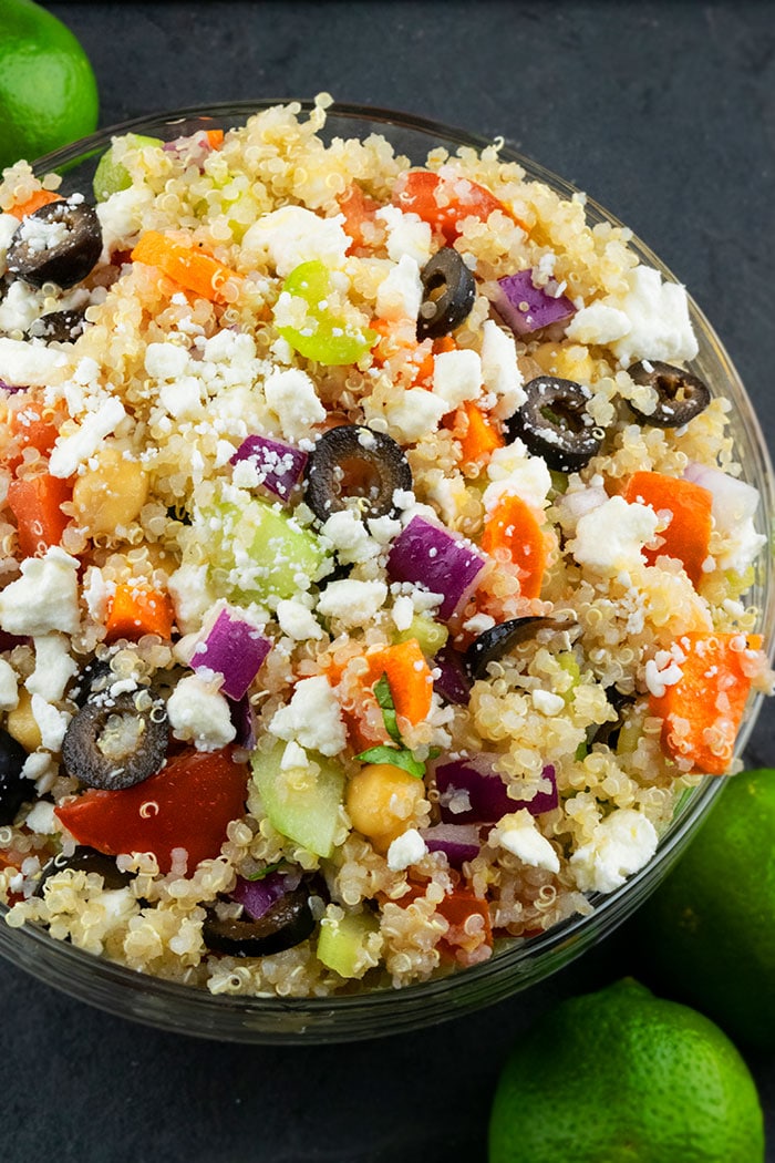 Mediterranean Quinoa Salad (One Bowl) | One Pot Recipes