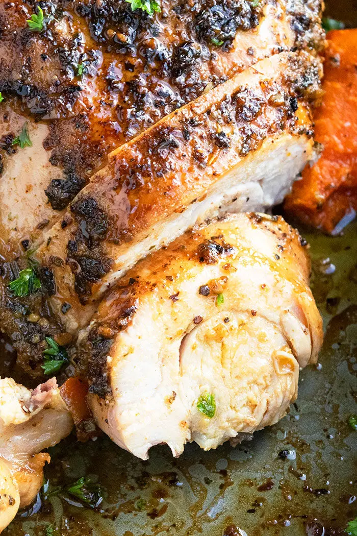 Garlic Herb Boneless Turkey Breast Roast