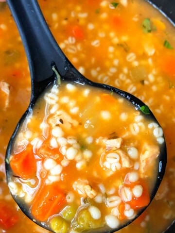 One Pot Chicken Barley Soup Recipe