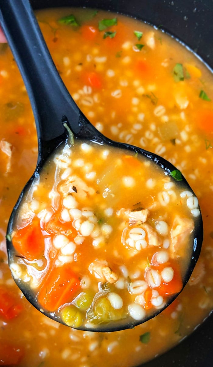 Chicken Barley Soup (One Pot)