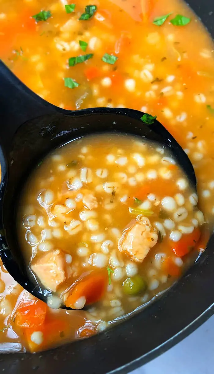 Easy Chicken and Barley Soup