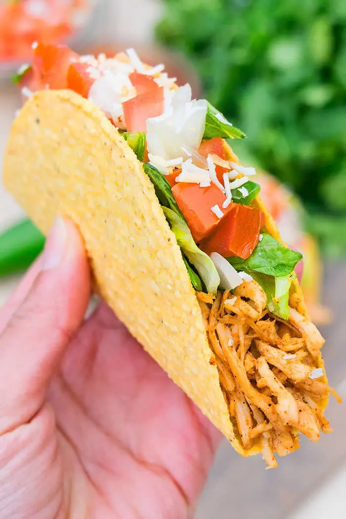 Pulled Chicken Tacos with Taco Seasoning