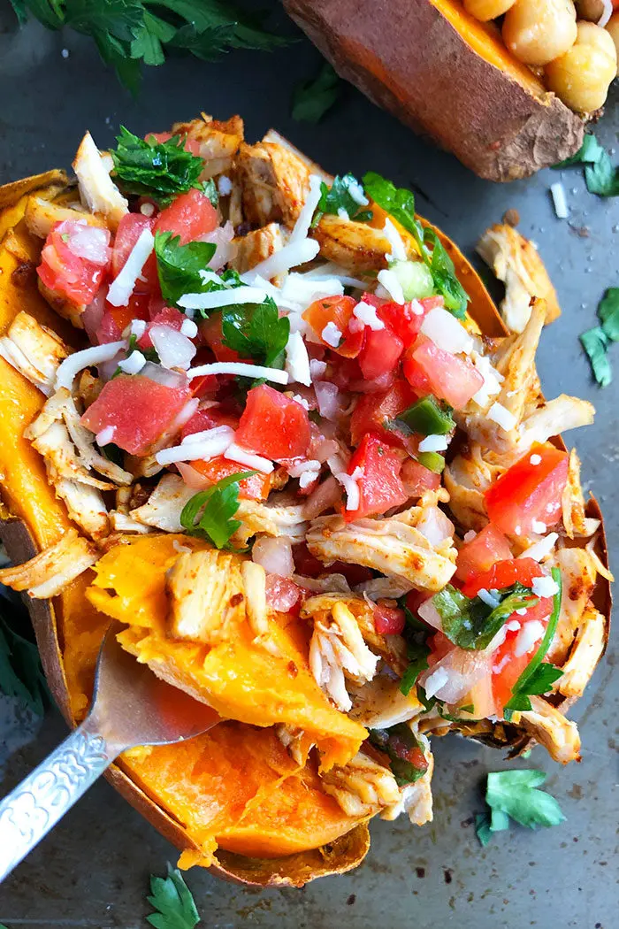 Stuffed Baked Sweet Potato