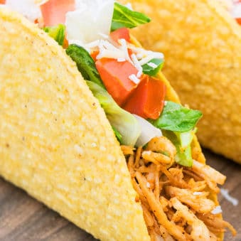 Easy Shredded Chicken Tacos Recipe