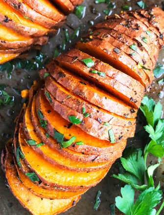 Easy Hasselback Sweet Potatoes Recipe