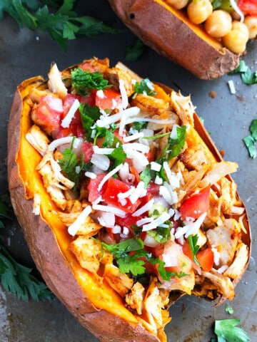 Mexican Chicken Stuffed Sweet Potatoes Recipe