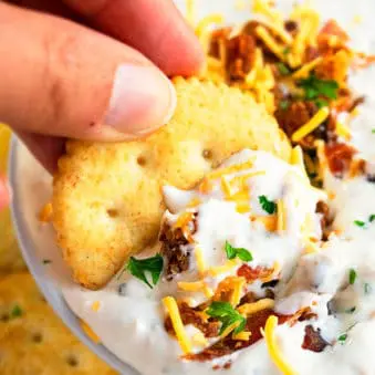 Easy Bacon Cheddar Ranch Dip Recipe