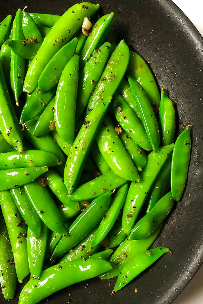 Sauteed Snap Peas with Lemon and Garlic