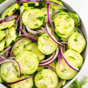 Easy Cucumber Onion Salad Recipe