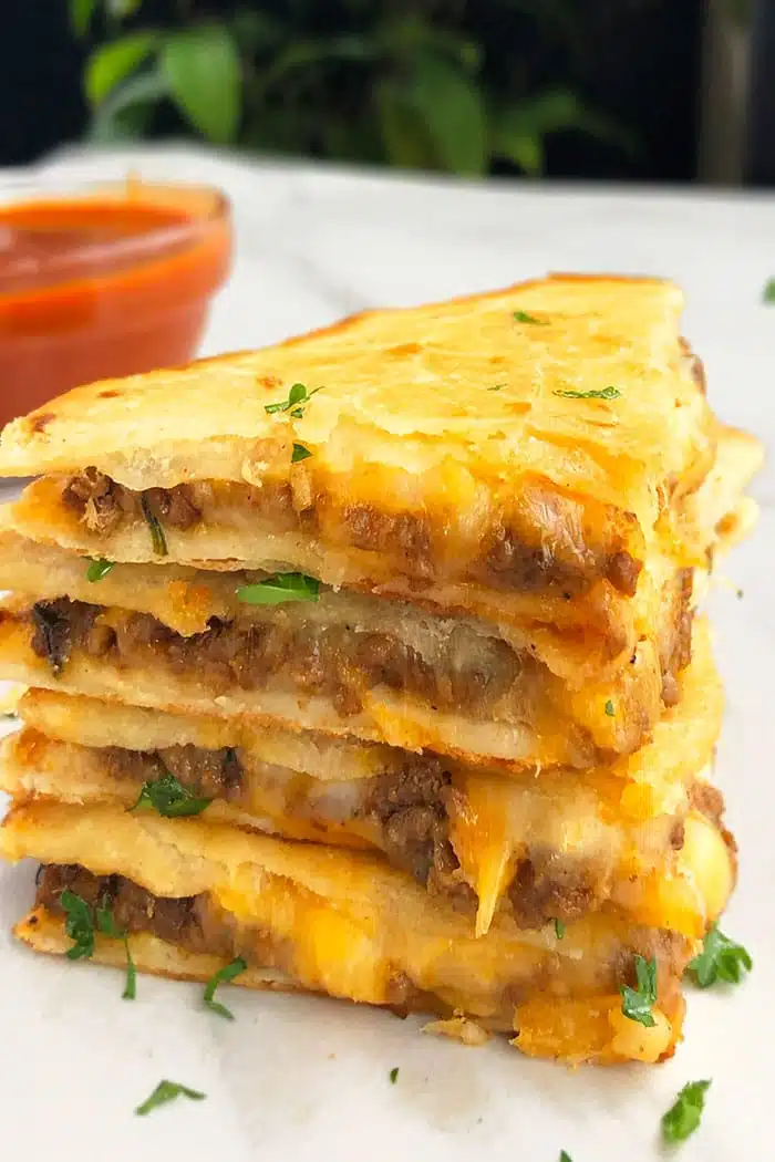 Easy Ground Beef Quesadilla Recipe