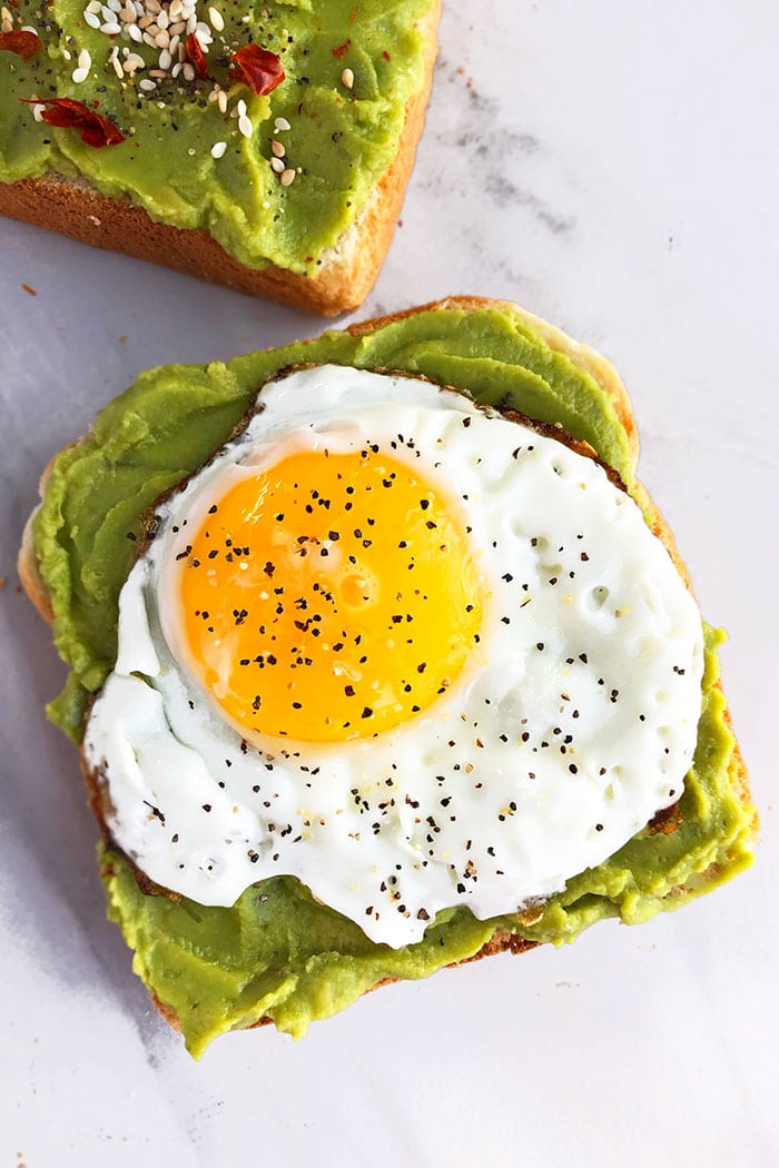 Homemade Avocado Toast With Egg