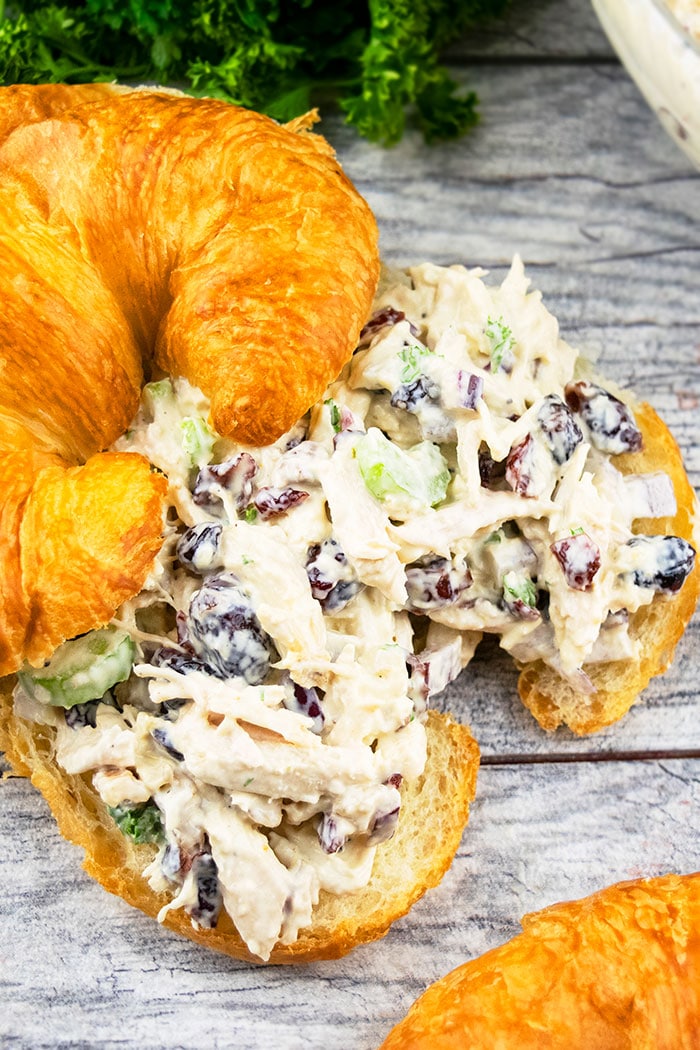 Creamy Cranberry Walnut Chicken Salad