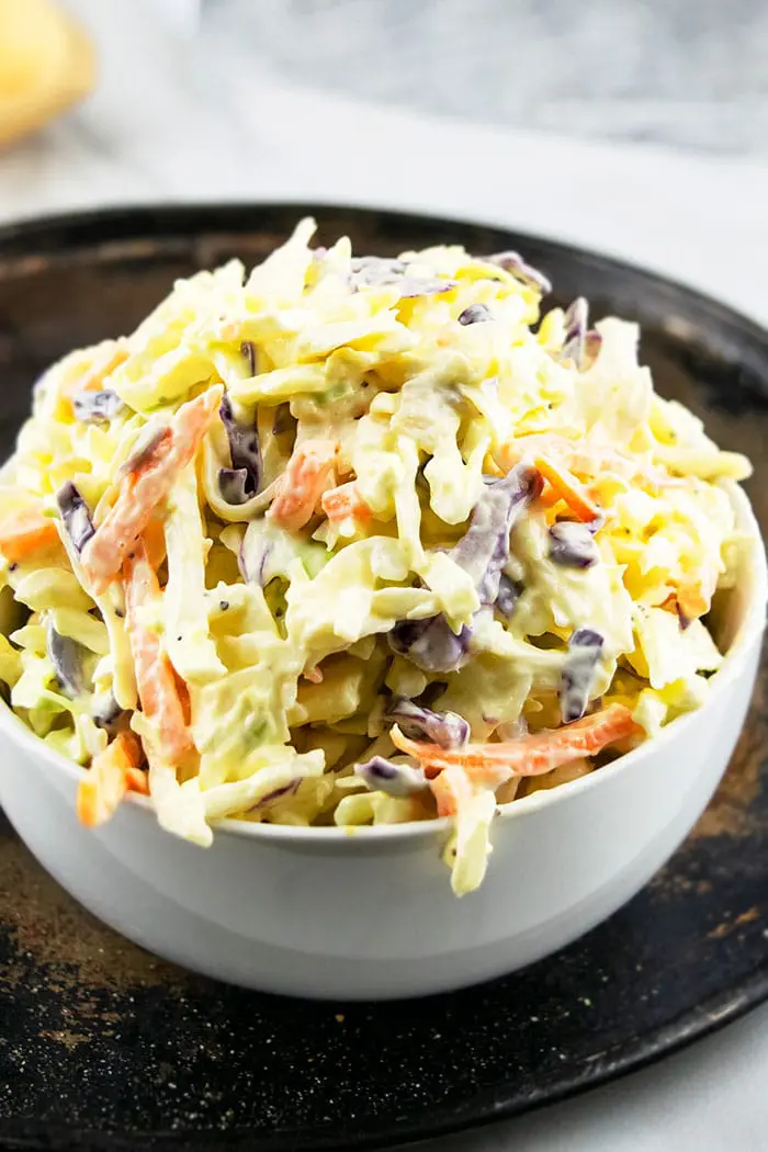 Southern Coleslaw with Cabbage, Mayo, Vinegar 