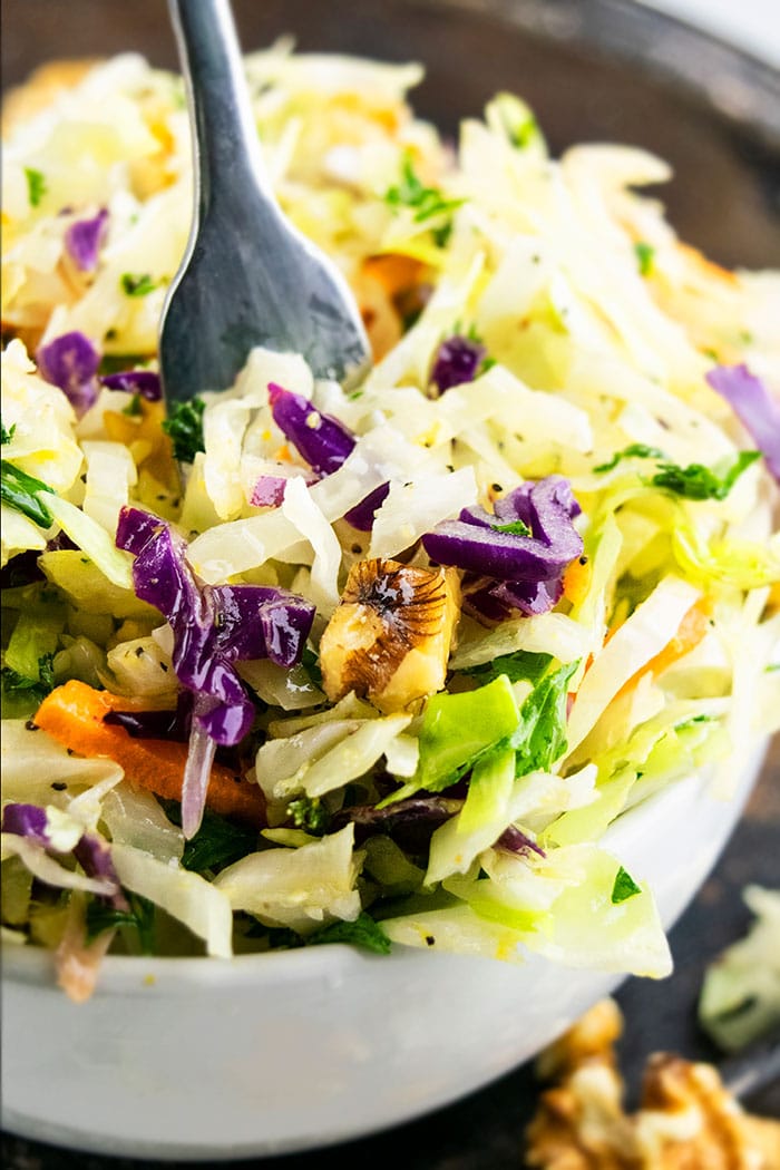 Oil And Vinegar Coleslaw One Bowl One Pot Recipes   Healthy Oil And Vinegar Coleslaw 