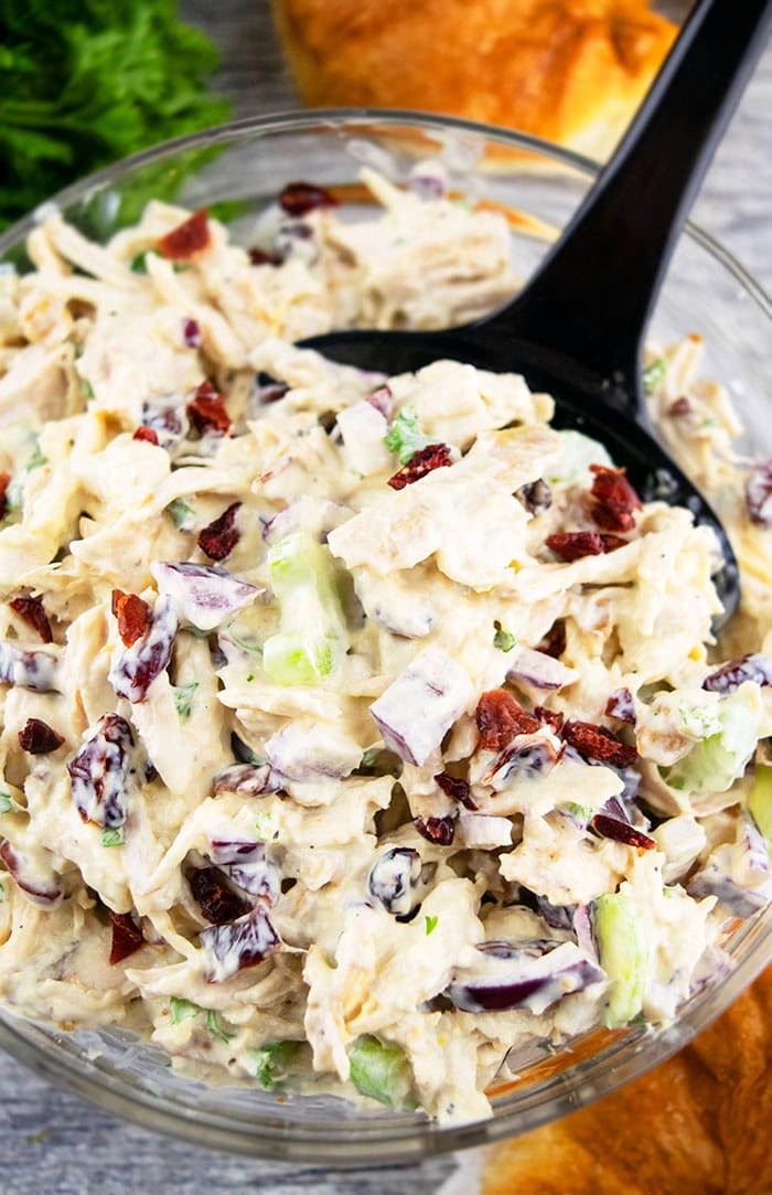 Best Chicken Salad with Dried Cranberries and Nuts