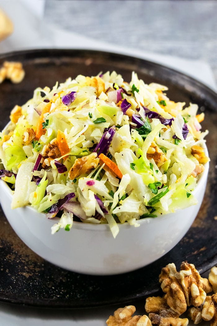 Easy Vinegar Coleslaw Recipe