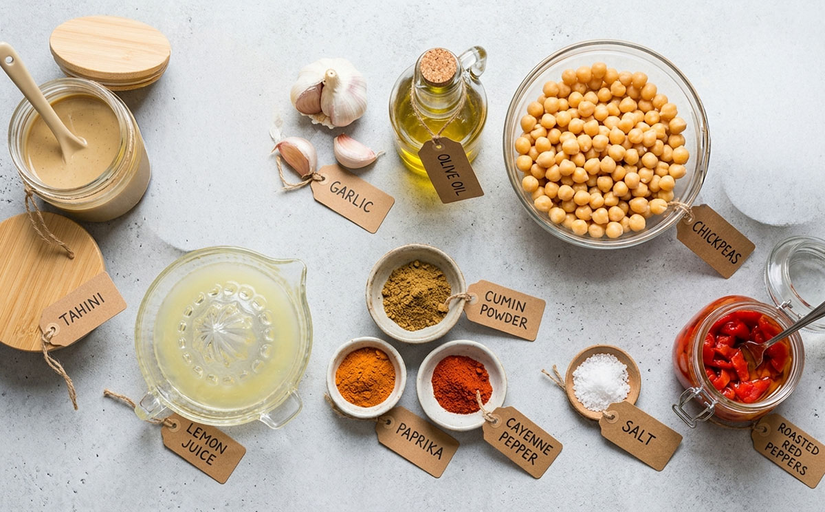 Ingredients for recipe of white background. 
