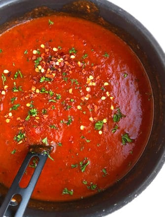 Spicy Arrabbiata Sauce Recipe in a Pot