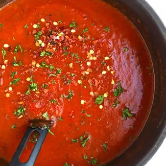 Spicy Arrabbiata Sauce Recipe in a Pot