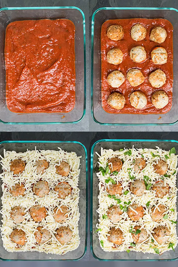 Step by Step Instruction Shots for Making Meatball Casserole
