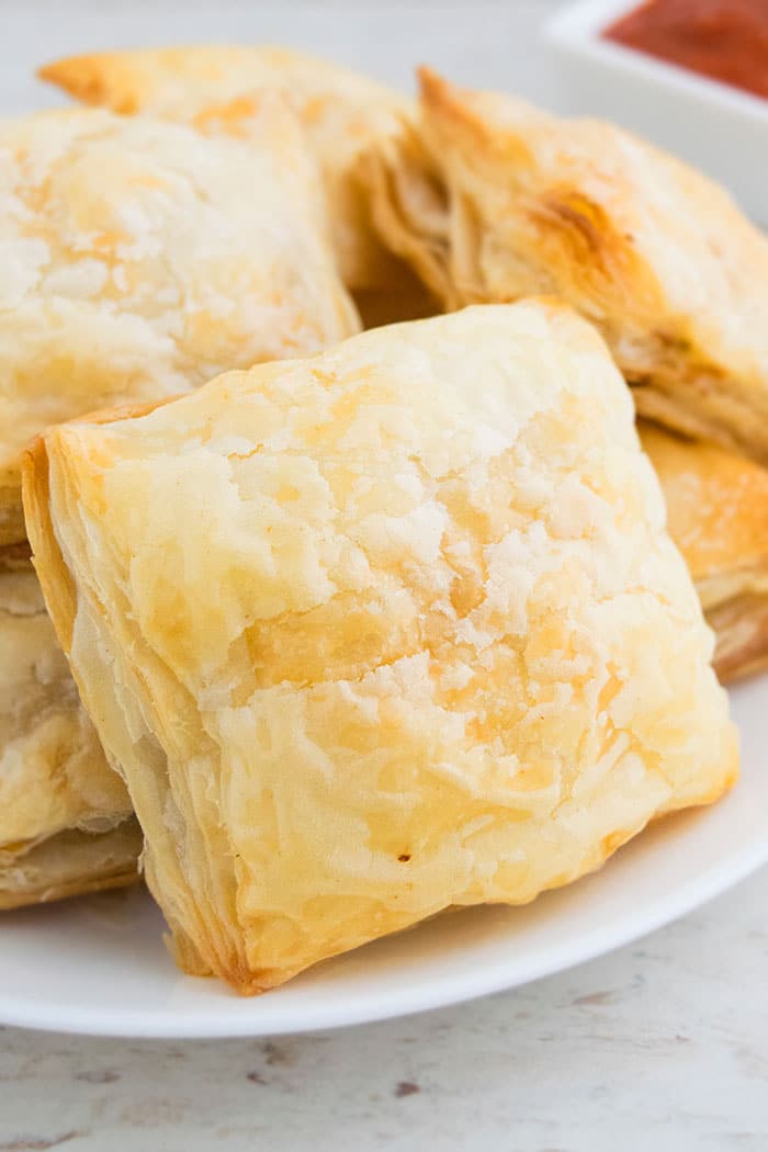 Chicken Parcels on White Plate