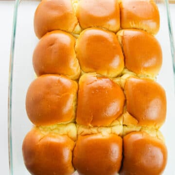 Other half of the rolls placed on top of the cheese.