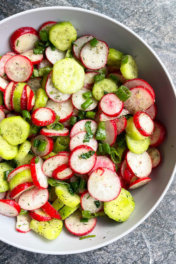 Cucumber Radish Salad One Bowl One Pot Recipes