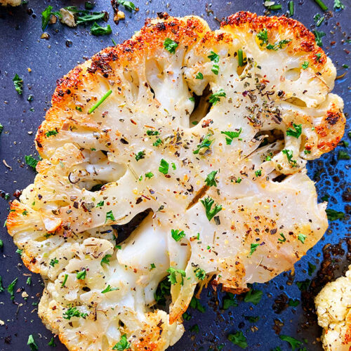 Roasted Cauliflower Steak (one Pan) 